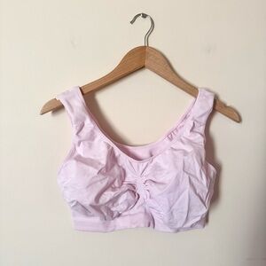 Lunaire Seamless Leisure Low Impact Sports Bra Pink Style 1202HL Plus Size 3X